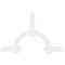 Ekena Millwork Ericson Architectural Grade PVC Gable Bracket, 84"W x 52 1/2"H x 2"D x 6"F, 15/12 Pitch GBP084X53X0206ERI00 - alternate 3
